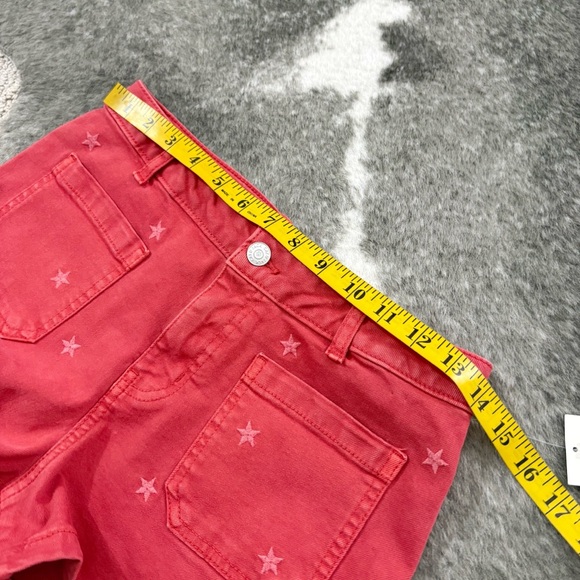 NWT Cat & Jack Americana Star Embroidered Denim Shorts XL 14 - Picture 9 of 11